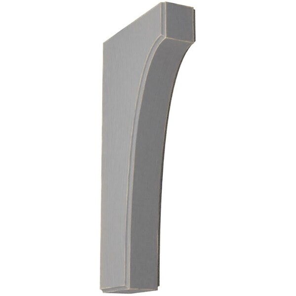 Ekena Millwork 1 3/4"W x 6"D x 12"H Clarksville Wood Vintage Decor Bracket, Pebble Grey BKTWD02X06X12CVPG - main